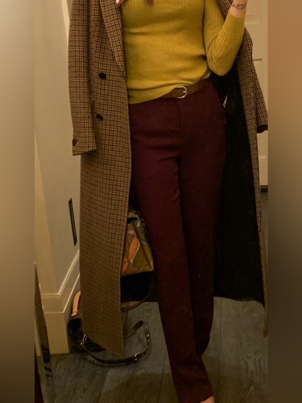 Etro Purple Tailored Trousers Made in Italy High Rise - Picture 7 of 8